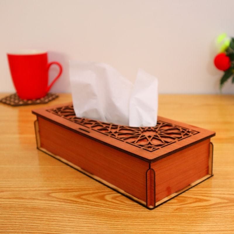 Wooden Tissue Box – Elegant Design with Smooth Finish for Home & Office
