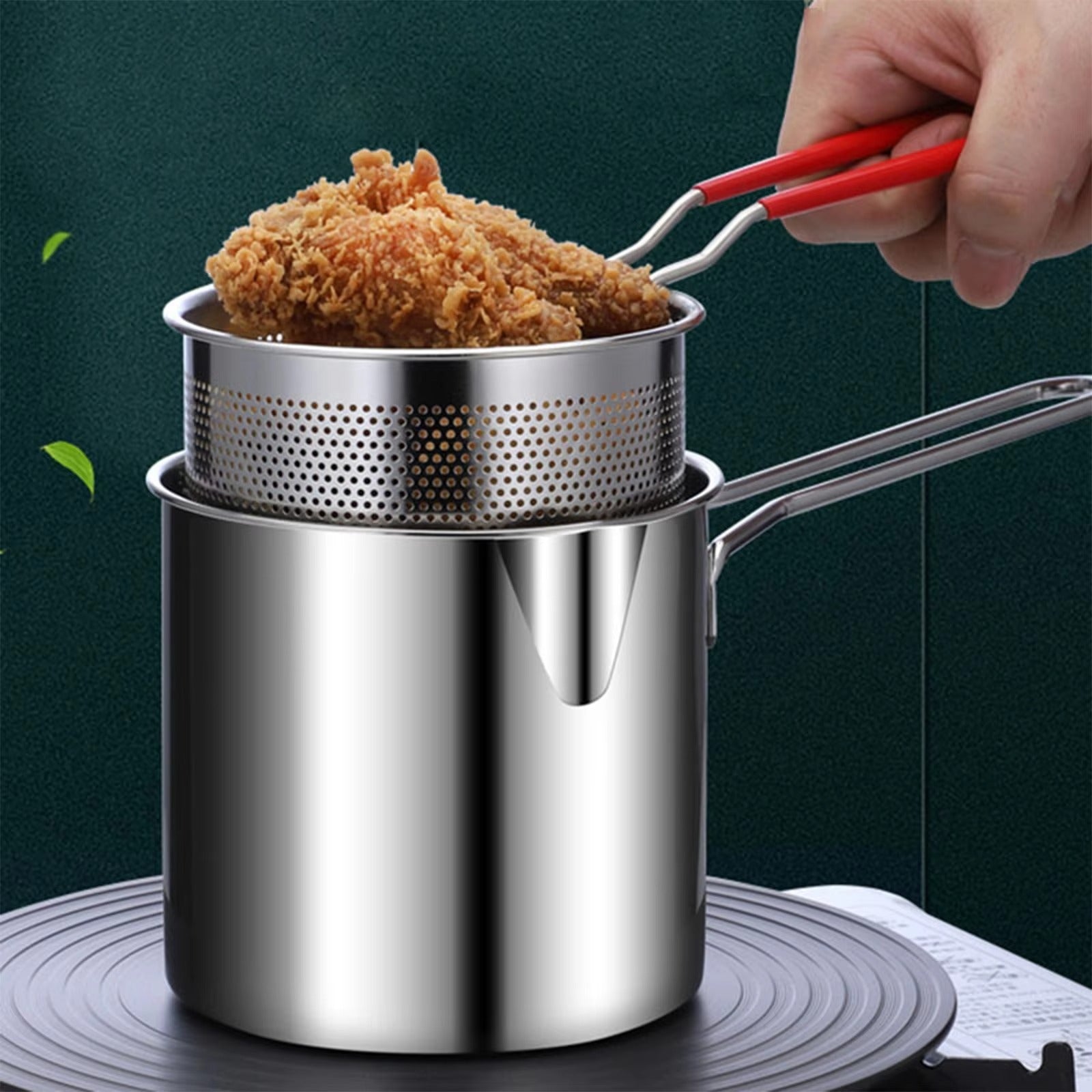 Deep Frying Fry Pot – Durable Quality with Comfortable Heat-Resistant Handling