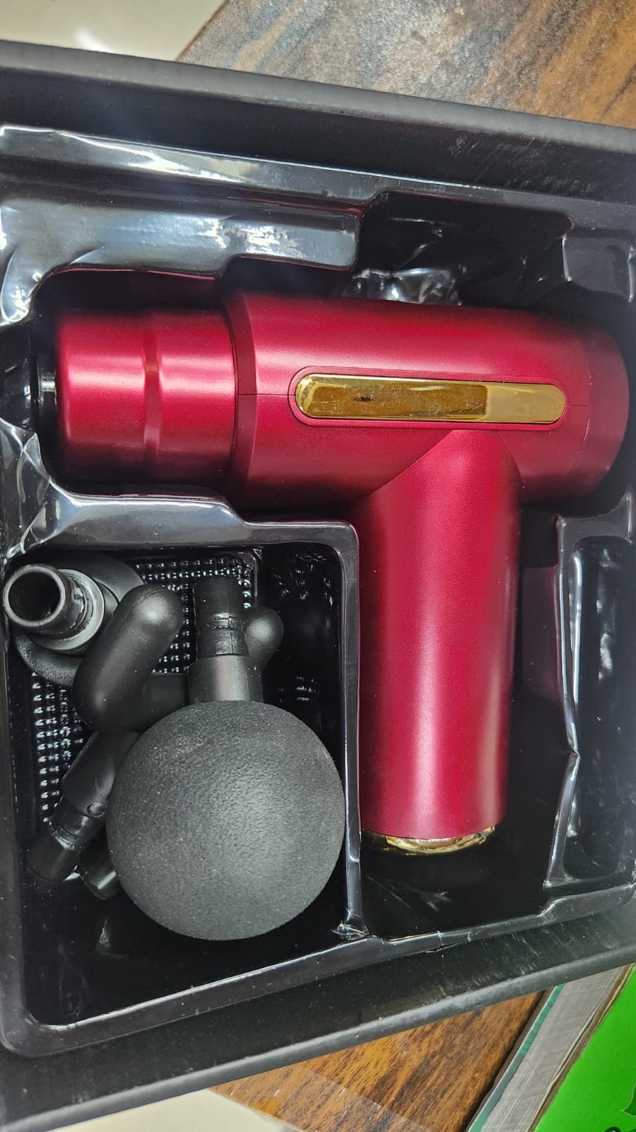 4-in-1 Massage Gun – Deep Tissue Percussion Massager with 4 Attachments