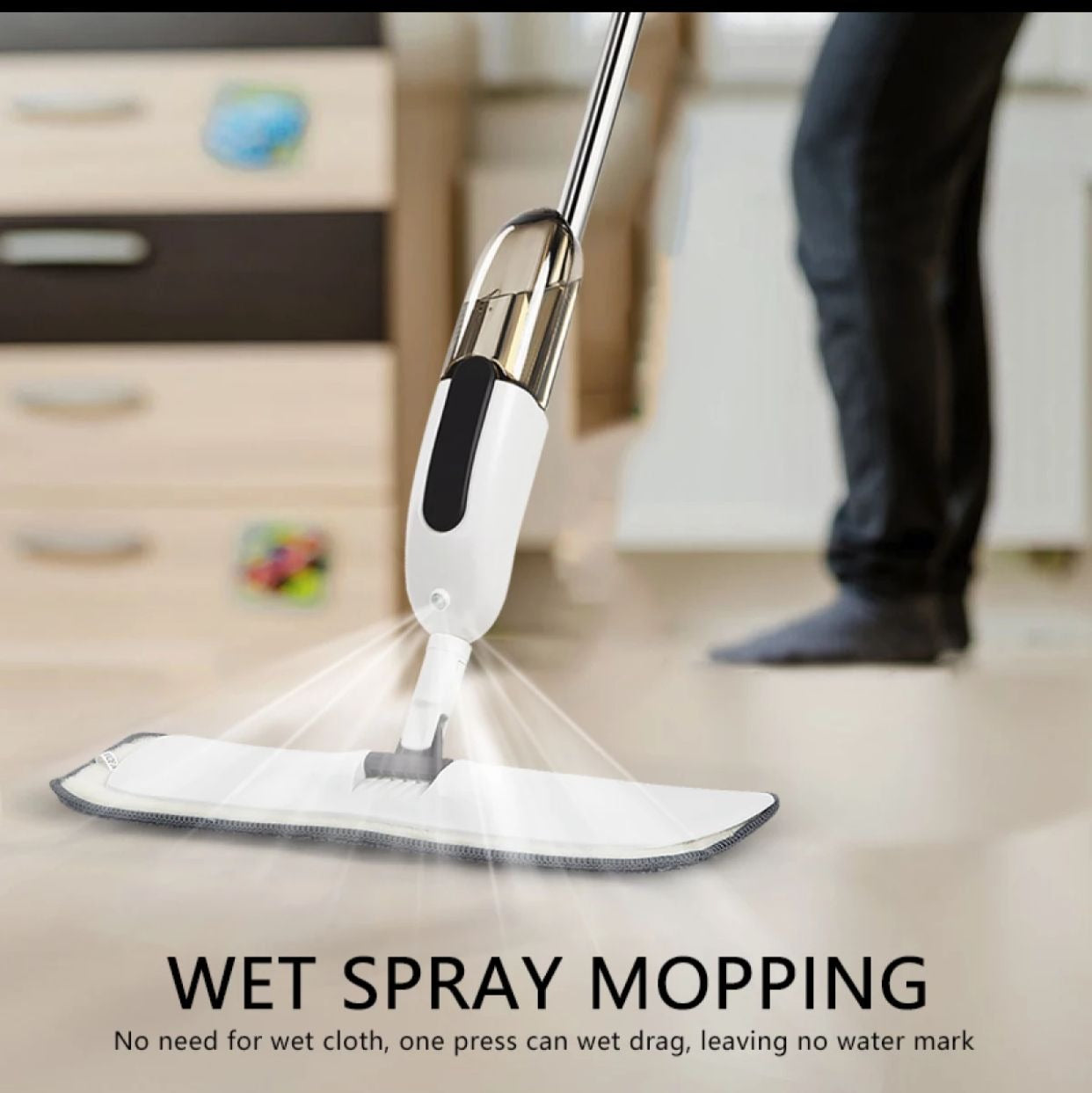 Magic Spray Flat Mop – Effortless Cleaning & Shiny Clean Floors