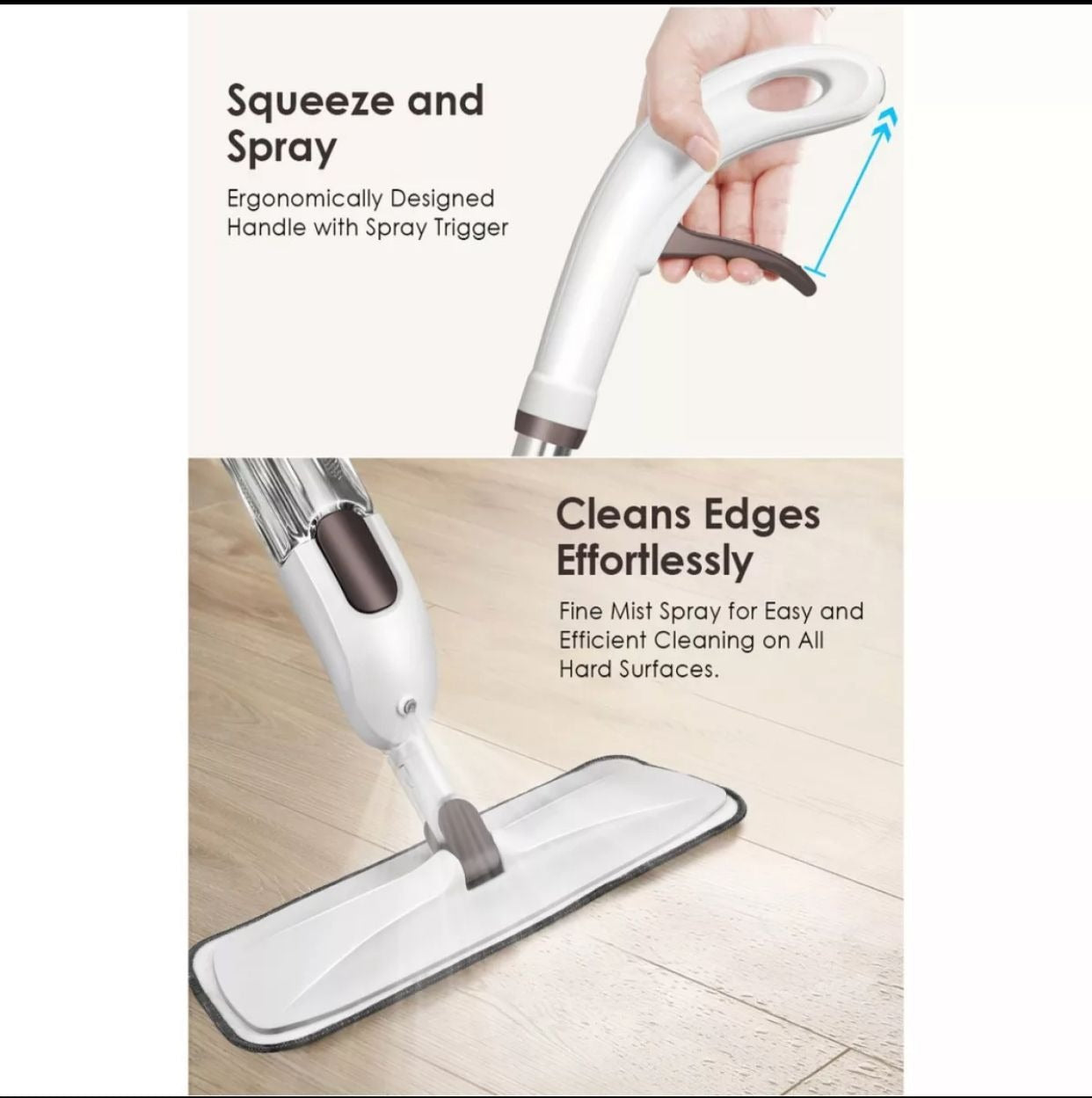 Magic Spray Flat Mop – Effortless Cleaning & Shiny Clean Floors