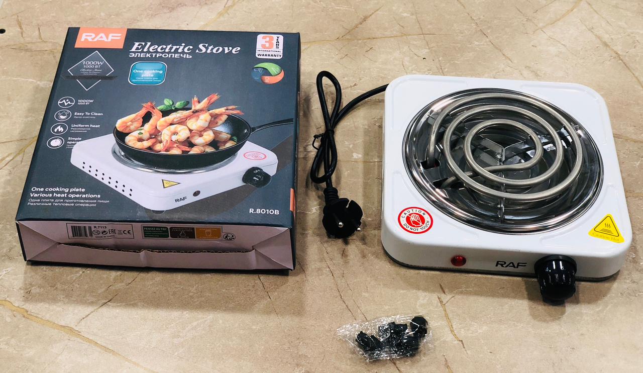 RAF Electric Stove – 1000W Hot Plate | Heats in 2 Minutes | Automatic & Easy to Clean