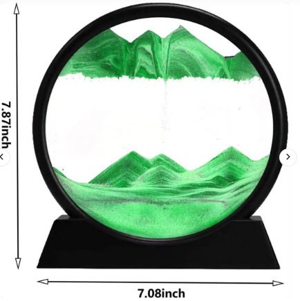 3D Moving Sand Mountain Lamp with Stand – Sandscape Painting & Dynamic Sand Art