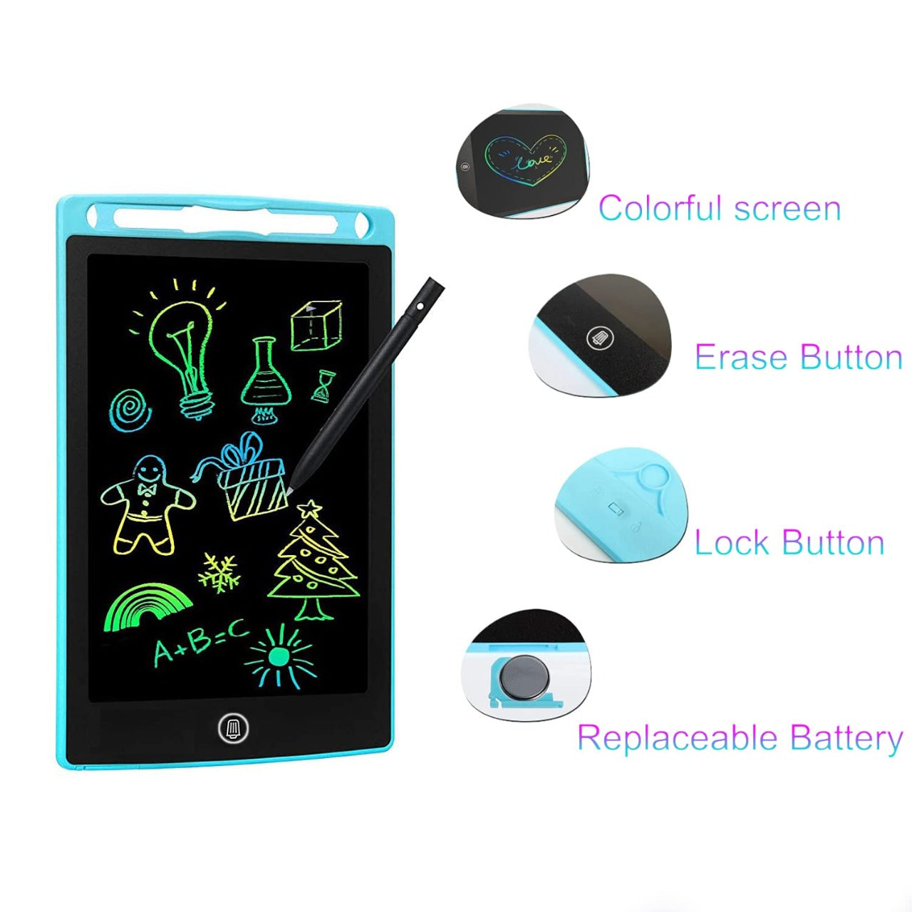 8.5-Inch Multicolor LCD Writing Tablet – Digital Drawing & Erasable Writing Pad