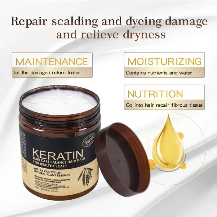 Keratin Hair Care Balance Mask – Nourishing Scalp Treatment (500ml)