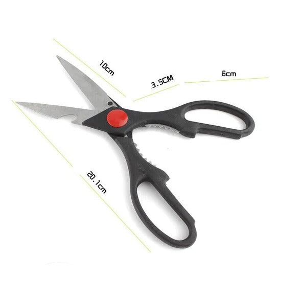 Multifunctional Kitchen Scissors – Durable Stainless Steel for Cutting, Chopping & More
