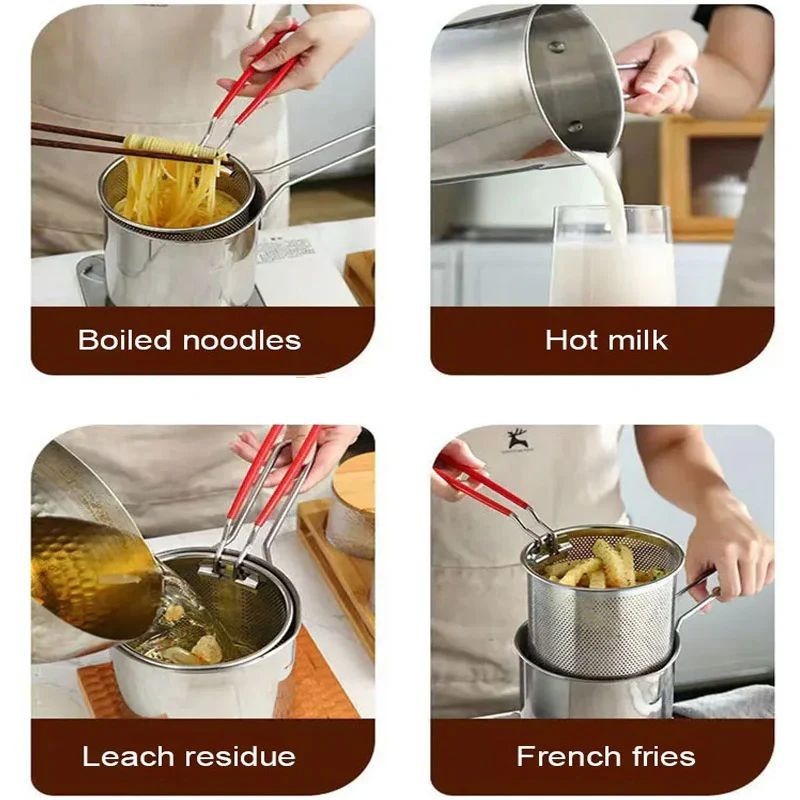 Deep Frying Fry Pot – Durable Quality with Comfortable Heat-Resistant Handling