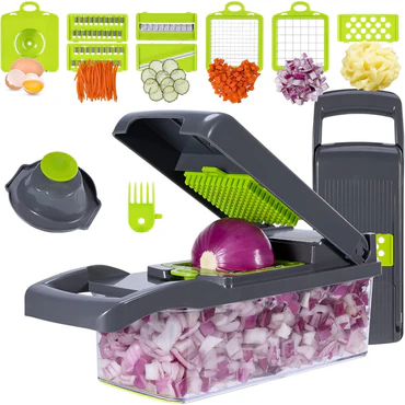 Kitchen Multifunctional Vegetable Cutter – 22 Pcs Complete Slicing & Chopping Set