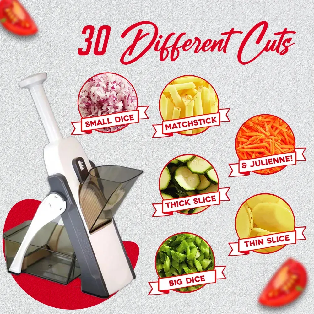 Multifunction Vegetable Cutter – Safe Mandolin Kitchen Slicer & Salad Chopper