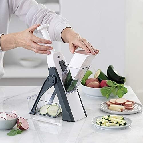 Multifunction Vegetable Cutter – Safe Mandolin Kitchen Slicer & Salad Chopper