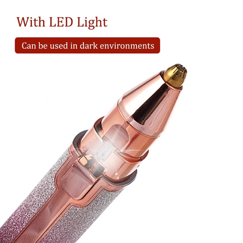 2-in-1 Electronic Eyebrow Trimmer & Facial Hair Remover Pen