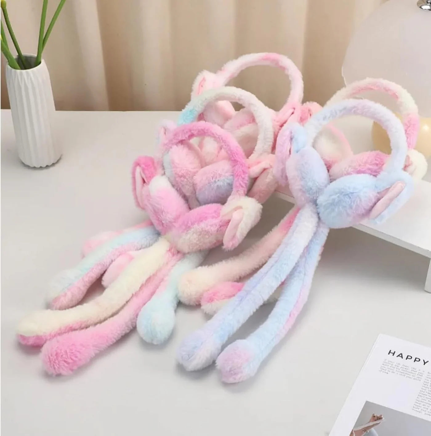 Dancing Earmuffs with Sound Effect & Movable Ears – Cute Interactive Headwear